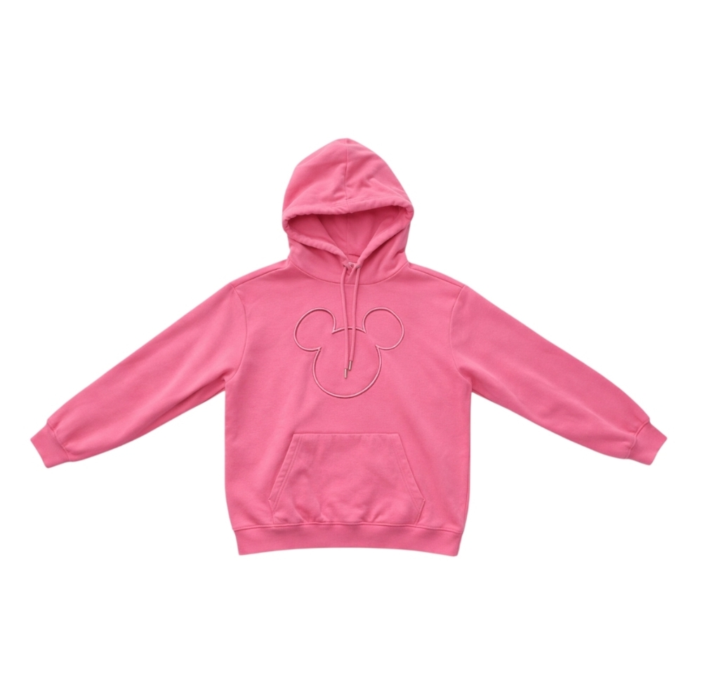 H&M x Disney Pink Mickey Mouse Hoodie Sweatshirt – Size M